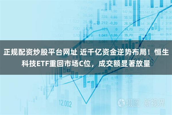 正规配资炒股平台网址 近千亿资金逆势布局！恒生科技ETF重回市场C位，成交额显著放量
